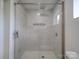 Modern shower features sleek tile work, a glass enclosure, and premium fixtures at 511 Hasty St, Marshville, NC 28103