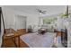 Spacious living room featuring a sectional sofa and hardwood floors at 5301 Baker Dr, Charlotte, NC 28210