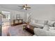 Bright living room with hardwood floors and neutral decor at 5301 Baker Dr, Charlotte, NC 28210