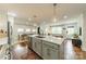 Bright, open-concept kitchen features a large island and stainless steel appliances at 6339 Montpelier Rd, Charlotte, NC 28210