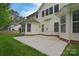 Spacious concrete patio off the back of this two-story home for enjoying outdoor living at 7206 Forrest Rader Dr, Mint Hill, NC 28227