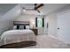 Comfortable bedroom featuring a ceiling fan, window, and a closet at 7701 Gold Hill Rd, Rockwell, NC 28138