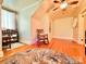 Cozy attic space with hardwood floors and a relaxing rocking chair at 8664 Nc 742 S Hwy, Wadesboro, NC 28170