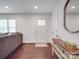 Bright entryway featuring a white door and stylish decor elements at 901 Burnley Rd, Charlotte, NC 28210