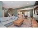 Open-concept living room, seamlessly connected to kitchen and dining, perfect for modern living and entertaining at 1021 Vickie Ln, Matthews, NC 28104