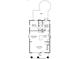 Detailed first floor plan featuring an open-concept layout with living room, dining room, kitchen, bedroom, and outdoor patio at 1327 Fairmont St, Charlotte, NC 28216