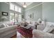 Bright living room with high ceilings, neutral tones, and ample natural light at 1589 Essex Hall Dr, Rock Hill, SC 29730
