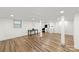 Spacious basement with wood floors, washer/dryer hookups, and ample room for storage at 173 8Th Ave, Conover, NC 28613