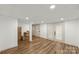 Finished basement area featuring recessed lighting and access to the exterior at 173 8Th Ave, Conover, NC 28613