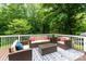 Back deck with plush outdoor seating. Perfect for entertaining or relaxing at 201 Olde Coach Ln, Crouse, NC 28033