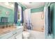 Bright bathroom featuring a shower and tub, with a marble vanity at 201 Olde Coach Ln, Crouse, NC 28033