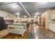 Open concept living space featuring concrete floors, fireplace, and exposed HVAC at 2599 Highway 557 None, Clover, SC 29710