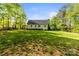 A beautiful, expansive backyard with lush green grass and mature trees, offering plenty of space for outdoor activities at 3509 Seminole Dr, Maiden, NC 28650