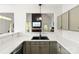 A kitchen sink and countertop provide a view into a well-lit living space at 3509 Seminole Dr, Maiden, NC 28650