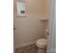 Efficient half bathroom with neutral colors, tile floor, and decor at 4330 Goodman Lake Rd, Salisbury, NC 28146