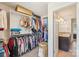 Walk-in closet with shelving and hanging storage, and bathroom access at 5037 Nighthawk Dr, Fort Mill, SC 29707