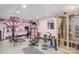 Basement exercise room with workout equipment and a built in sauna at 78 N Scalybark Trl, Concord, NC 28027