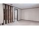 Finished basement space with classic wood divider, neutral carpet, and ample lighting at 948 Kingswood Dr, Rock Hill, SC 29732