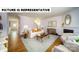 Spacious living area featuring hardwood floors, a cozy fireplace, and ample natural light at 103 Way Cross Ln, Troutman, NC 28166