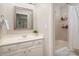 Bathroom featuring a single vanity and a tiled tub and shower combination at 12122 Camden Trail Ct, Charlotte, NC 28277