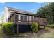 Lovely backyard featuring a wooden deck and lush landscaping at 1488 River Bend Blvd, Fort Mill, SC 29707