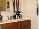 Bathroom vanity with neutral countertops and decor at 1960 Aston Mill Pl, Charlotte, NC 28273