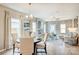 Open-concept living and dining area with hardwood floors at 2219 Catawba Trace Dr, Catawba, NC 28609