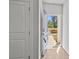 Bright entryway featuring stylish wood flooring and a clear view of the front yard at 2340 Belterra Dr, Charlotte, NC 28216