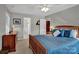 Comfortable bedroom with wood furniture, and ceiling fan at 237 Walnut Point Dr, Matthews, NC 28105