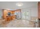 Open kitchen area with stainless steel appliances and an eat-in island at 2582 Ivey Church Rd, Lincolnton, NC 28092