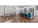Dining area next to bright kitchen island and stainless appliances at 320 Silver Oak Cir, Rockwell, NC 28138
