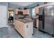 Functional kitchen featuring granite countertops, stainless steel appliances, and an open layout to the dining area at 3404 Pasture View Ct, Charlotte, NC 28269