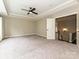 Bedroom with neutral carpet, fan, and trey ceiling at 358 Hampton Trail Dr, Fort Mill, SC 29708