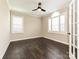 Bright office with hardwood floors, white trim and French doors at 358 Hampton Trail Dr, Fort Mill, SC 29708