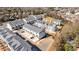 Aerial view of new townhome community with modern architectural design and gray roofs at 4100 Alexander View Dr # 1, Charlotte, NC 28226