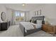 Bright bedroom featuring a large bed, neutral colors, and natural light from the large window at 4100 Alexander View Dr # 1, Charlotte, NC 28226
