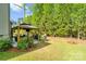 Well-maintained backyard featuring a cozy gazebo, offering a serene outdoor living space at 513 Sandbar Pt, Lake Wylie, SC 29710