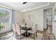 Elegant dining room featuring a decorative lighting fixture and modern decor at 513 Sandbar Pt, Lake Wylie, SC 29710