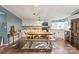 Well-lit kitchen with modern appliances and large wood table at 6778 Emerald Isle Dr, Sherrills Ford, NC 28673