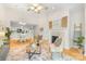 Spacious open-concept living room connected to the dining area, perfect for entertaining at 921 Northeast Dr # 39, Davidson, NC 28036