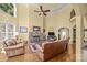 Spacious living room featuring a fireplace, hardwood floors, and lots of natural light at 110 Devonshire Ln, Salisbury, NC 28146