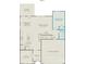 Floor plan showcasing an open kitchen, great room, guest suite, patio, and two-car garage at 12029 Grinstead Ln # 298, Charlotte, NC 28278