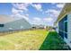 Spacious fenced backyard, perfect for outdoor activities and relaxation, enhances the property's appeal at 153 Pampas Pl, Statesville, NC 28625