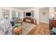 Comfortable living room showcasing modern decor and hardwood floors at 153 Pampas Pl, Statesville, NC 28625