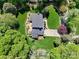 Aerial view of the home showcasing its beautiful landscaping, large yard, and inviting outdoor spaces at 1816 5Th Nw St, Hickory, NC 28601