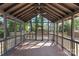 An amazing back porch with plenty of room for furniture and entertaining guests at 5514 Milford Rd, Charlotte, NC 28210