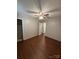 Bedroom with closet and wood floors at 609 E Maine Ave, Bessemer City, NC 28016
