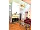 Cozy living room offers a vaulted ceiling, fireplace, and comfortable seating area at 6212 Sunset Cir, Charlotte, NC 28216