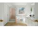 Bright bathroom with a separate shower and tub at 6307 Old Corral St, Charlotte, NC 28277