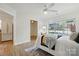 Bedroom featuring natural light, ceiling fan, and plush decor at 6307 Old Corral St, Charlotte, NC 28277